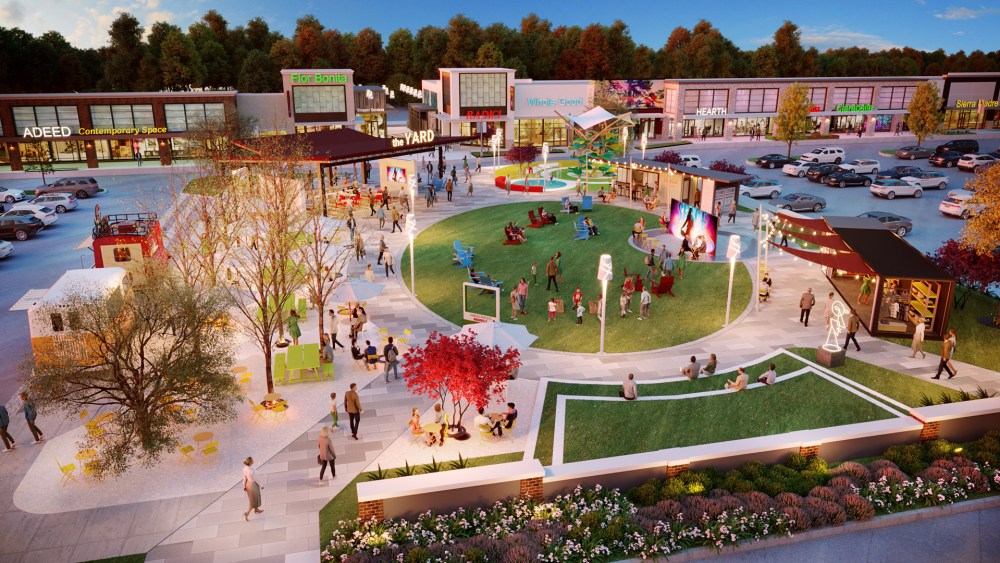 A rendering of Tanger Outlets Nashville, scheduled to open in September.