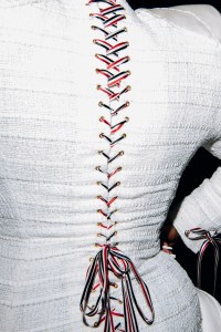 Backstage at Thom Browne RTW Fall 2023
