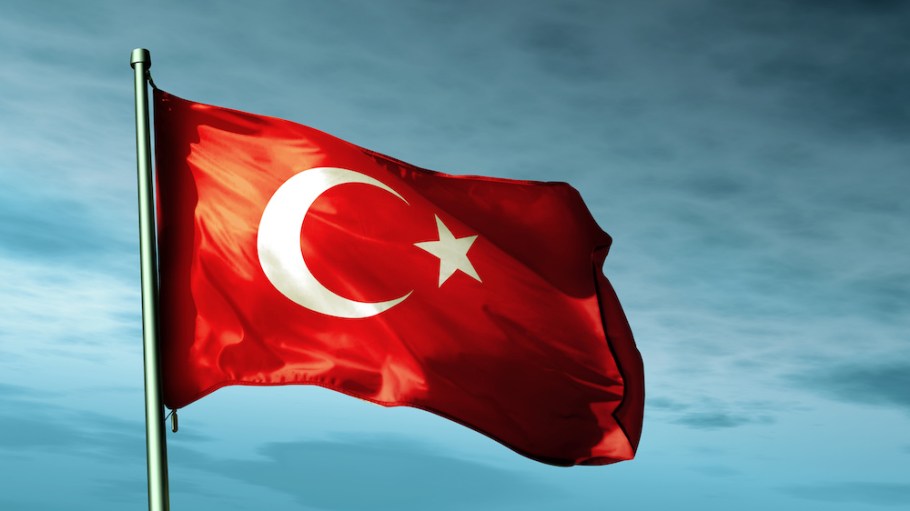 The Turkish flag.