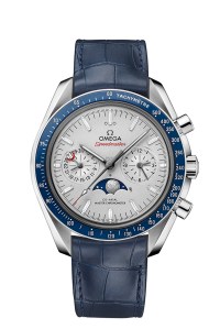 Omega’s Speedmaster Moonphase Co-Axial Master Chronometer Moonphase Chronograph 44.25mm, $59,000.