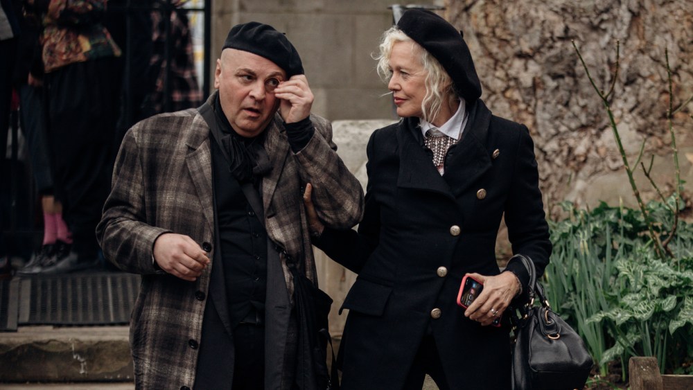 Ellen von Unwerth at Vivienne Westwood's memorial service in London.