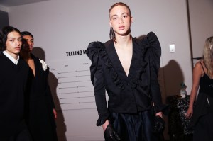 Backstage at Willy Chavarria RTW Fall 2023