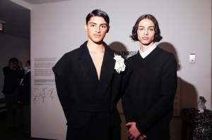 Backstage at Willy Chavarria RTW Fall 2023