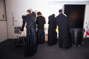 Backstage at Willy Chavarria RTW Fall 2023