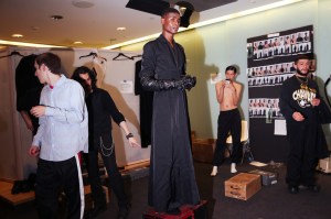 Backstage at Willy Chavarria RTW Fall 2023