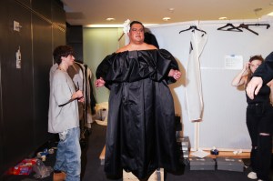 Backstage at Willy Chavarria RTW Fall 2023