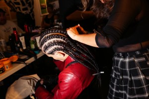 Backstage at Willy Chavarria RTW Fall 2023