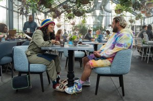 You People. (L to R) Lauren London as Amira and Jonah Hill (Writer-Producer) as Ezra in You People. Cr. Parrish Lewis/Netflix © 2023.