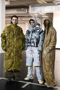 Backstage at Diesel RTW Fall 2023