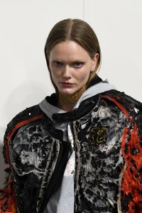 Backstage at Diesel RTW Fall 2023