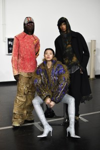 Backstage at Diesel RTW Fall 2023