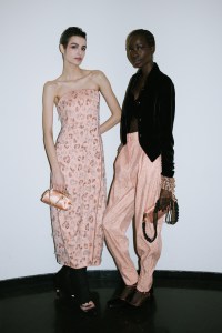 Backstage at Giorgio Armani RTW Fall 2023