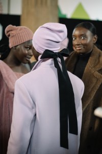 Backstage at Max Mara RTW Fall 2023