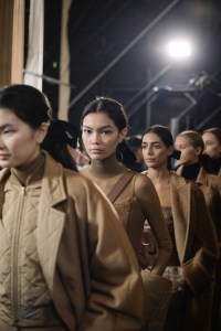 Backstage at Max Mara RTW Fall 2023