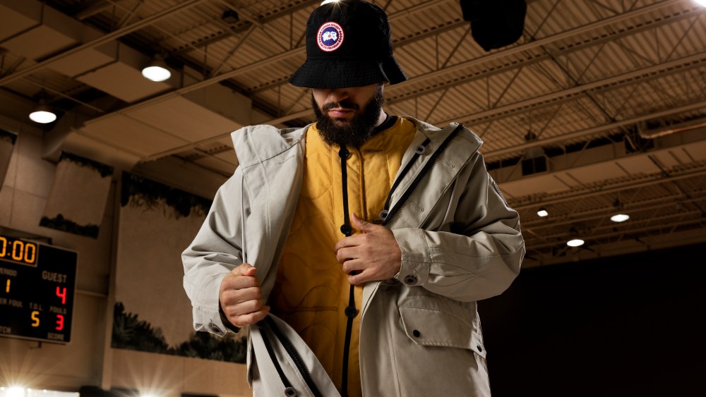 Fred VanVleet models styles for Canada Goose's NBA All-Star collections