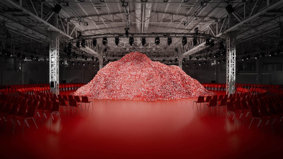 Diesel debuted its collaboration with the condom maker at Milan Fashion Week.