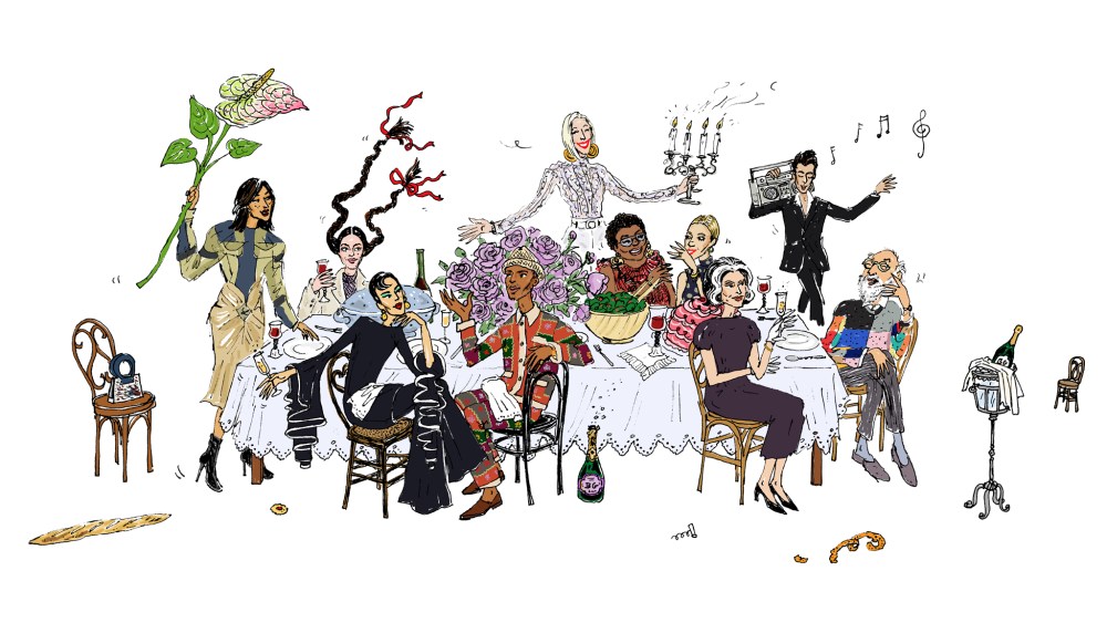 Joana Avillez's drawing for Bergdorf Goodman.