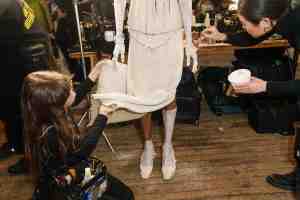 Backstage at Elena Velez RTW Fall 2023