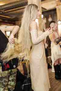 Backstage at Elena Velez RTW Fall 2023