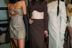 Backstage at Elena Velez RTW Fall 2023