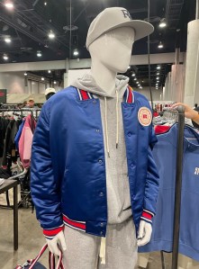 Satin sports jacket by Russell.