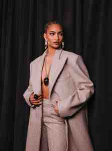 Backstage at LaQuan Smith RTW Fall 2023