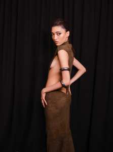 Backstage at LaQuan Smith RTW Fall 2023
