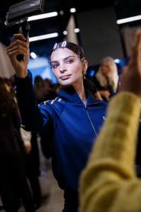 Backstage at Tory Burch RTW Fall 2023