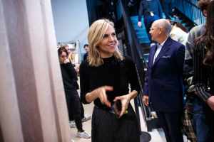 Backstage at Tory Burch RTW Fall 2023