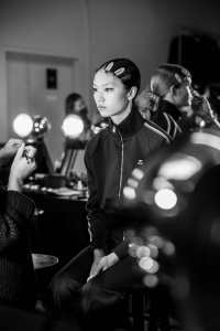 Backstage at Tory Burch RTW Fall 2023