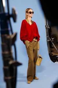 Backstage at Tory Burch RTW Fall 2023