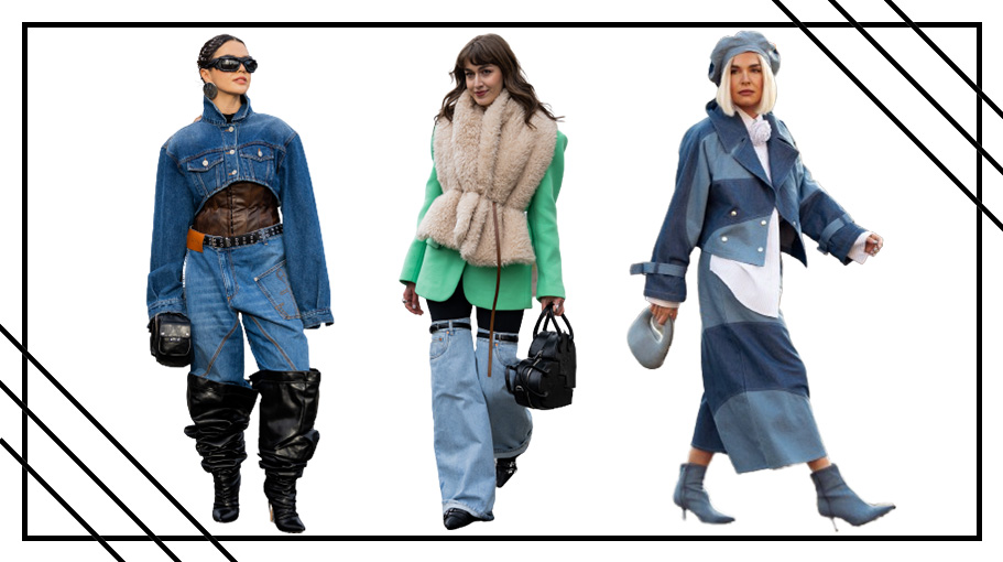 Unexpected denim lead art