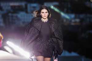 Kendall Jenner on the runway.
