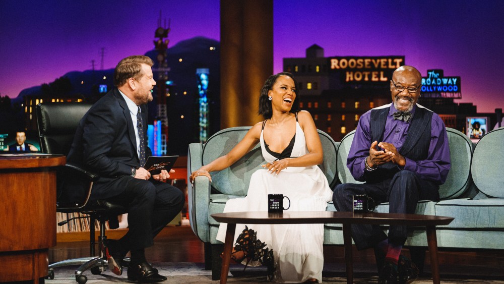 Kerry Washington on the March 22 episode "The Late Late Show with James Corden" on the March 22.