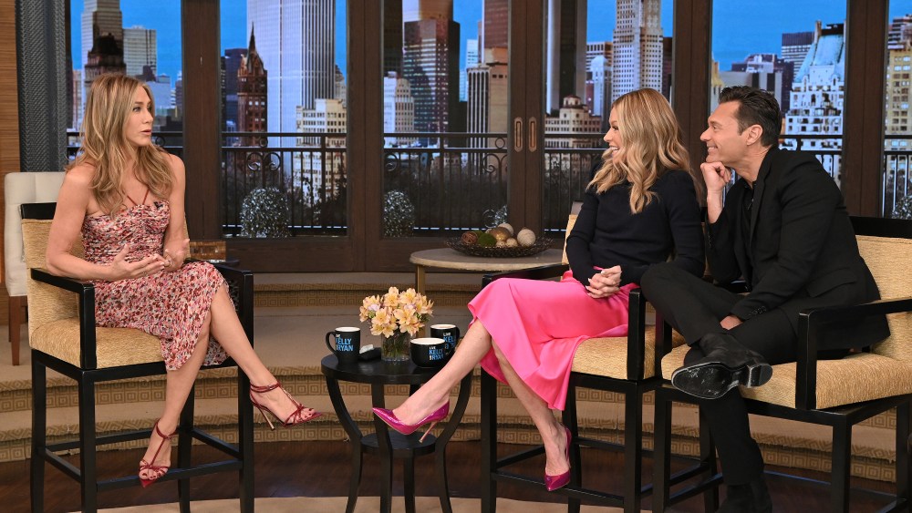 Jennifer Aniston on the March 22 episode of “Live! With Kelly and Ryan.”