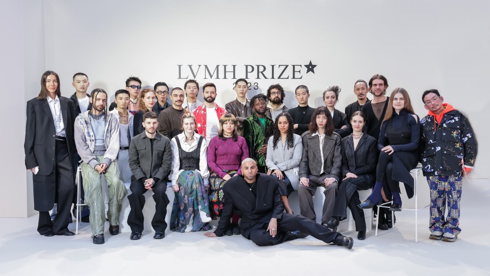 The semifinalists at the LVMH Prize Cocktail as part of Paris Fashion Week.