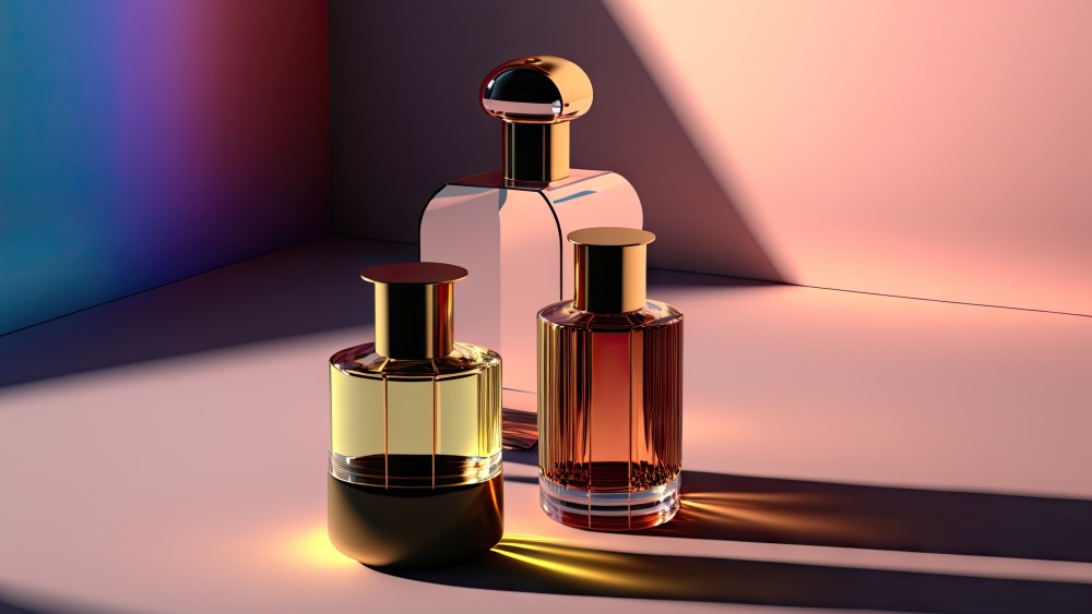 Fragrance bottles.