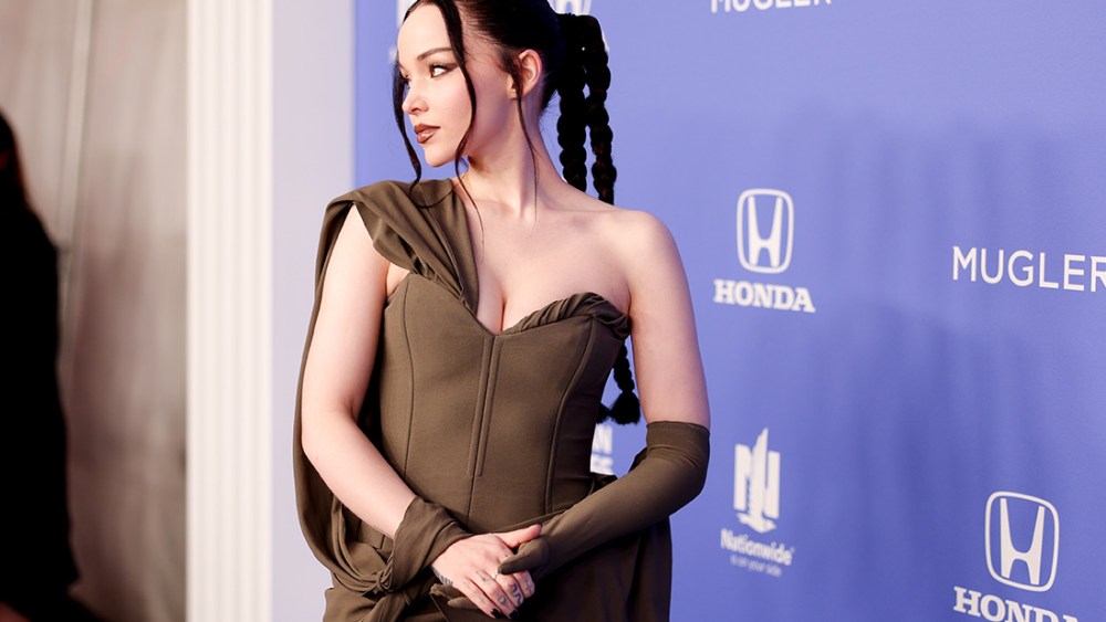 Dove Cameron at Billboard Women In Music held at YouTube Theater on March 1, 2023 in Los Angeles, California.