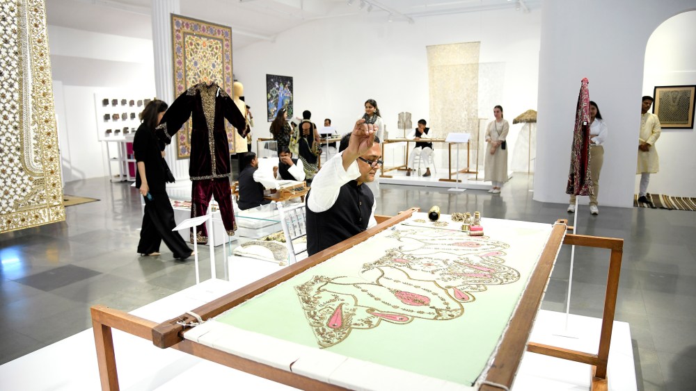 From the atelier separate room where the craftspeople are showing their craft.