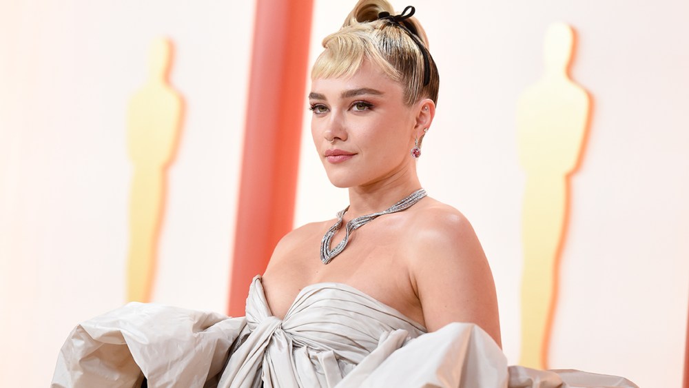 Florence Pugh at the 95th Annual Academy Awards held at Ovation Hollywood on March 12, 2023 in Los Angeles, California.