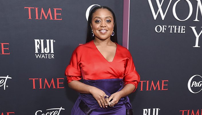 Quinta Brunson at the 2023 TIME Women of the Year Gala held at the Four Seasons Los Angeles at Beverly Hills on March 8, 2023 in Los Angeles, California.