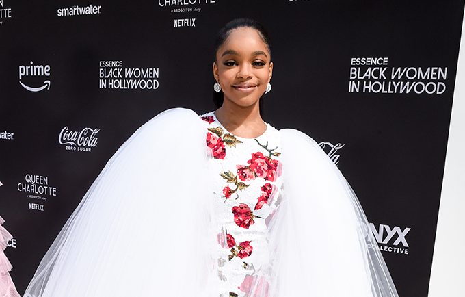 Marsai Martin at the Essence 16th Annual Black Women in Hollywood Awards held at Fairmont Century Plaza on March 9, 2023 in Los Angeles, California.