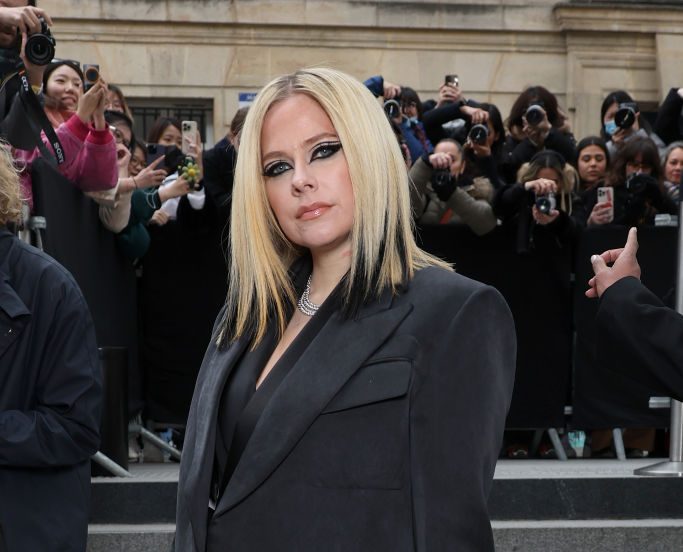 Avril Lavigne at the Lanvin fall 2023 womenswear show on March 5 in Paris.