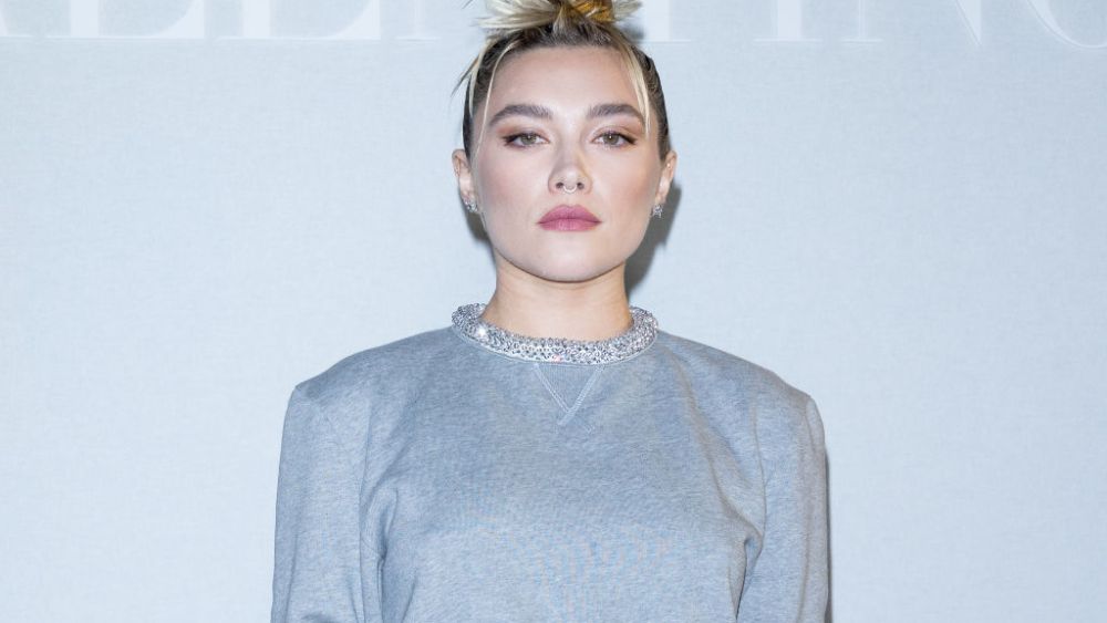 PARIS, FRANCE - MARCH 05: (EDITORIAL USE ONLY - For Non-Editorial use please seek approval from Fashion House) Florence Pugh attends the Valentino Womenswear Fall Winter 2023-2024 show as part of Paris Fashion Week on March 05, 2023 in Paris, France. (Photo by Marc Piasecki/WireImage)