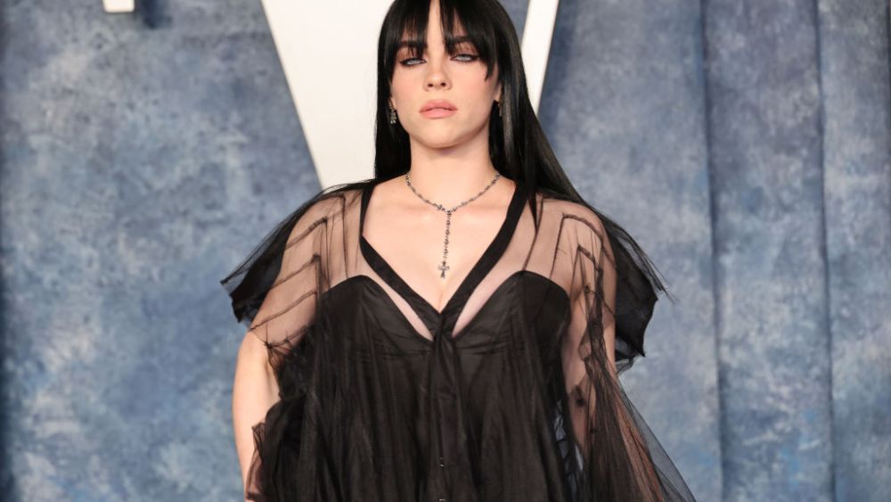 Billie Eilish at the 2023 Vanity Fair Oscar Party on March 12 in Los Angeles.