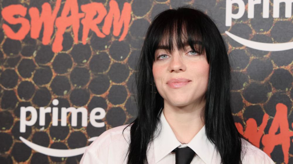 Billie Eilish at the premiere of Prime Video's "Swarm" on March 14 in Los Angeles.