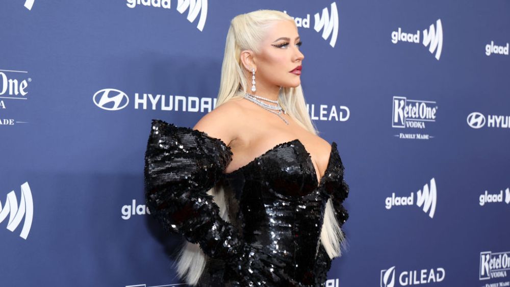 Christina Aguilera at the GLAAD Media Awards on March 30 in Los Angeles.