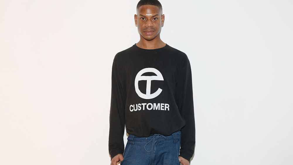 Telfar Clemens backstage at the Telfar fashion show during Fall 2016 Made Fashion Week on February 16 in New York City.