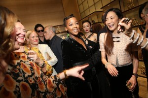 Thuso Mdebu and Michelle Yeoh
