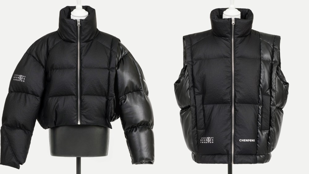 Puffer items from Chen Peng x MM6 Maison Margiela capsule